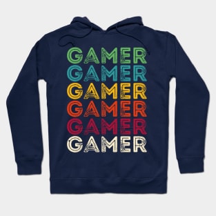 gamer vintage retro Hoodie